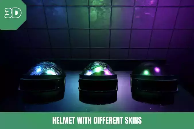 3D Professional Helmet With Different Skins