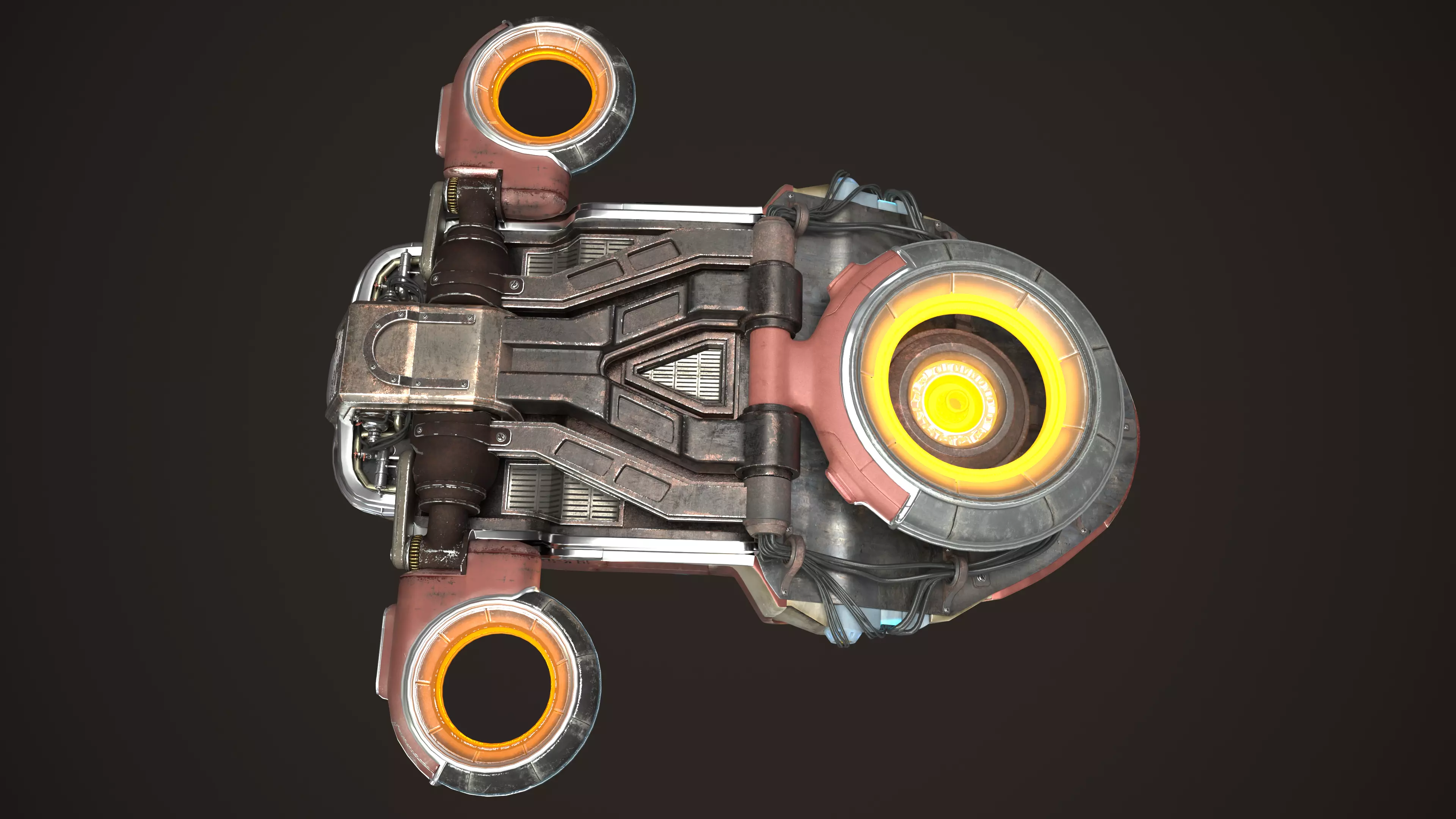 Sci-Fi Flying Machine 3D model_8