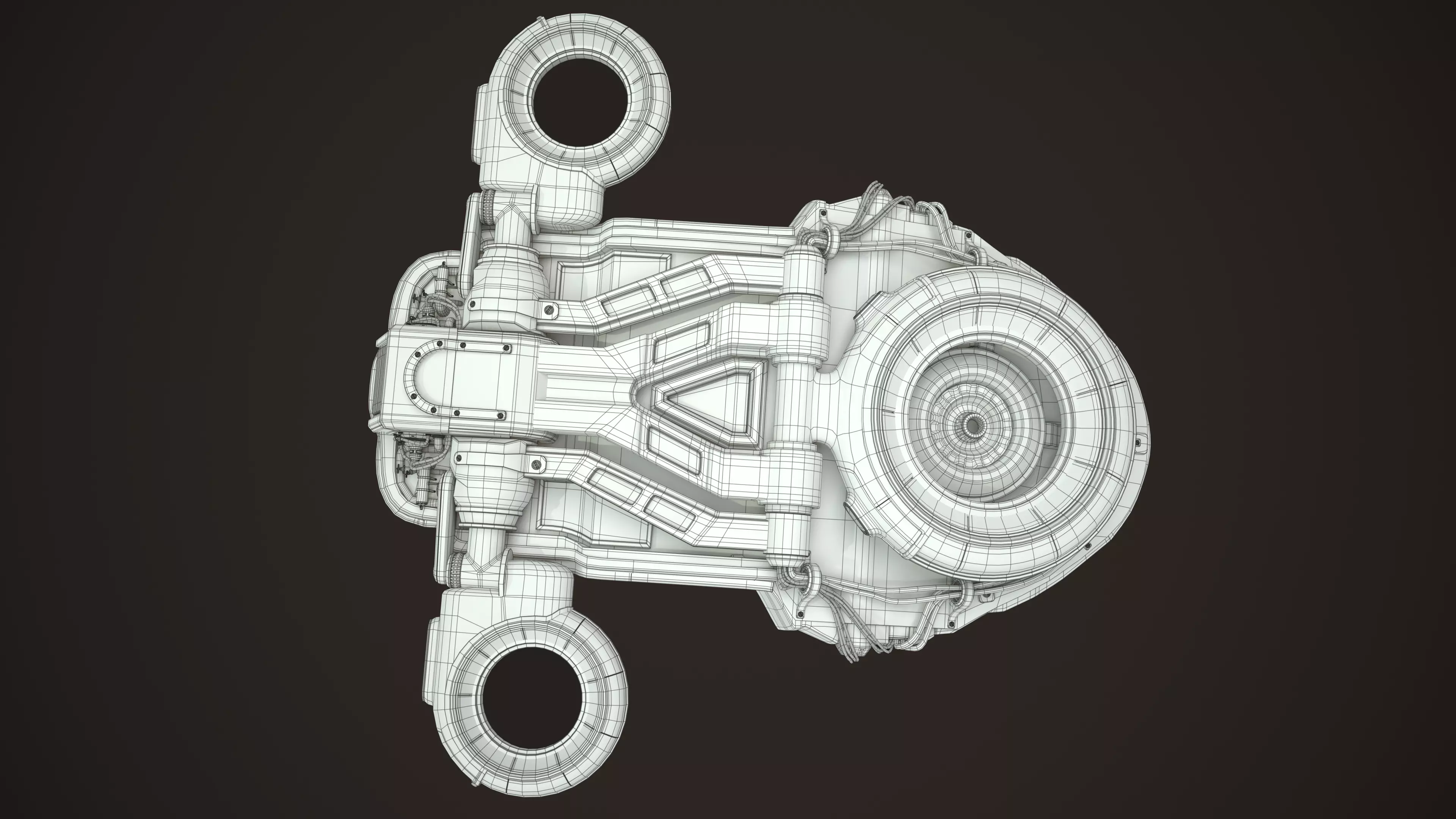 Sci-Fi Flying Machine 3D model_14