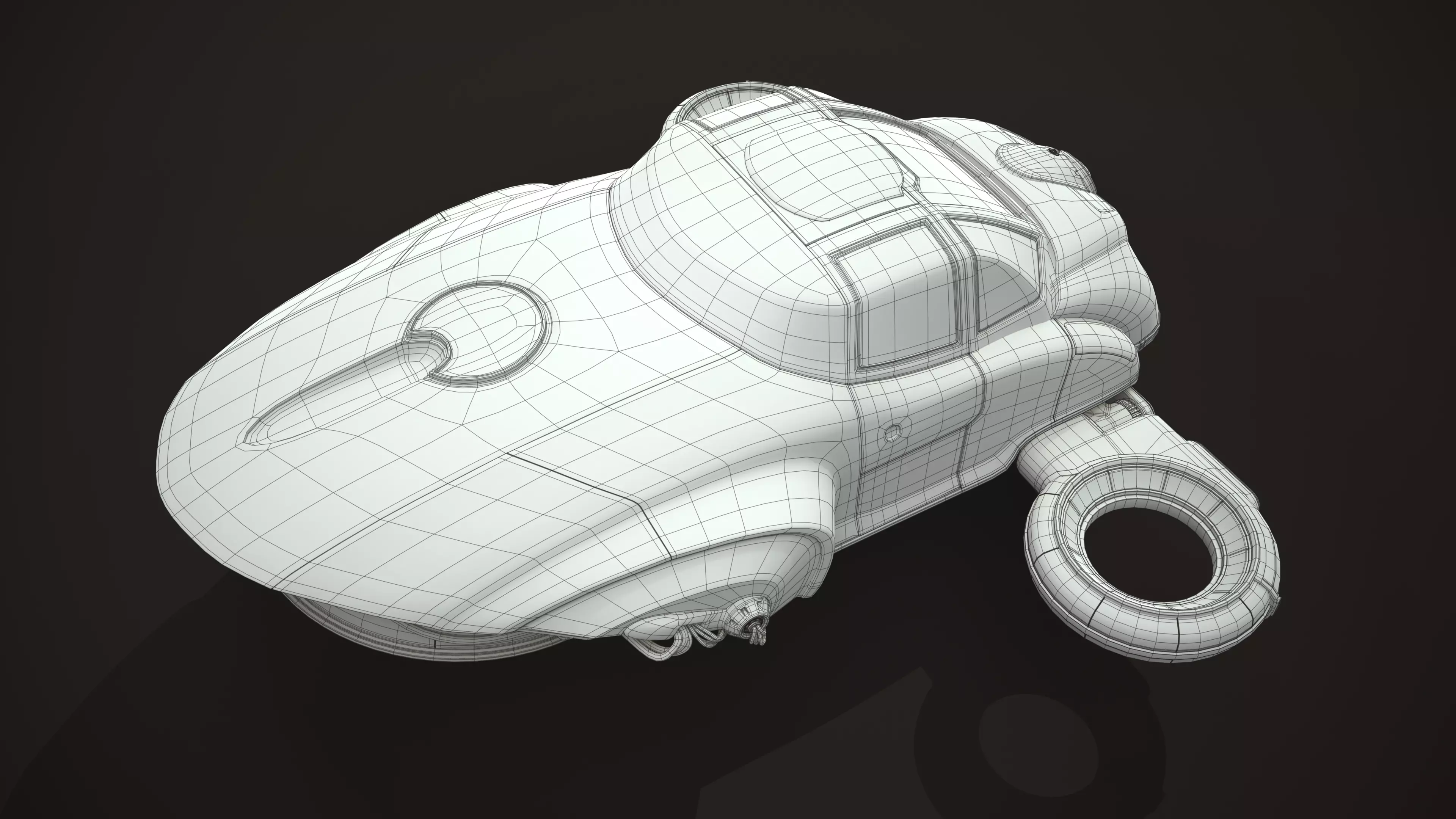 Sci-Fi Flying Machine 3D model_11