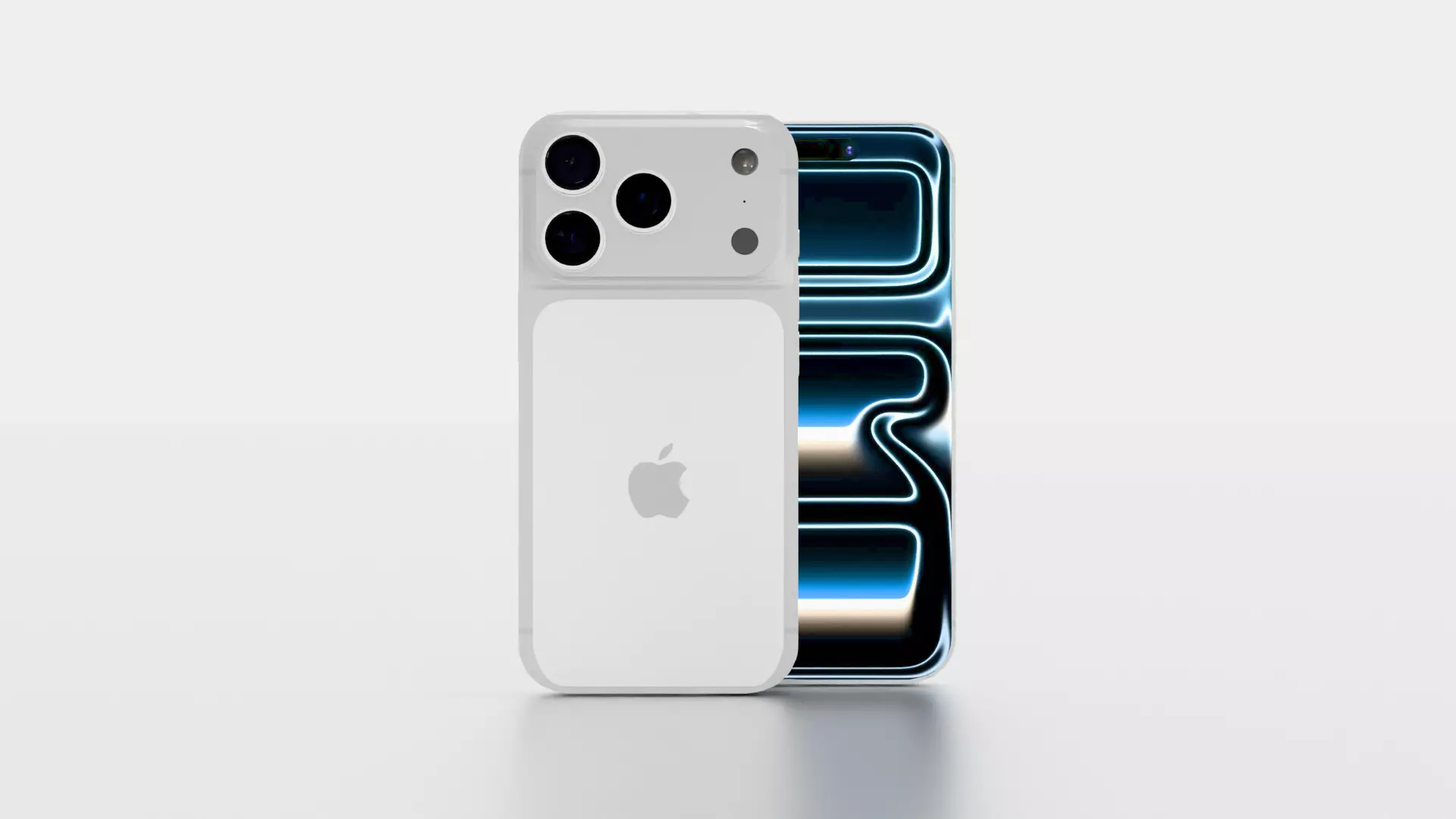 Apple iPhone 17 Pro - with All Colors Blue Orange White Low-poly 3D model_6