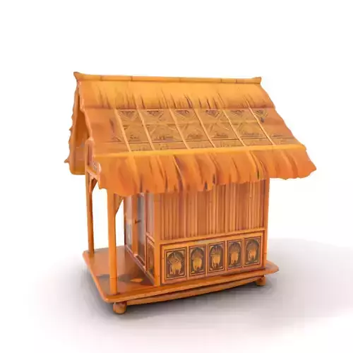 Traditional Bamboo Hut model pack