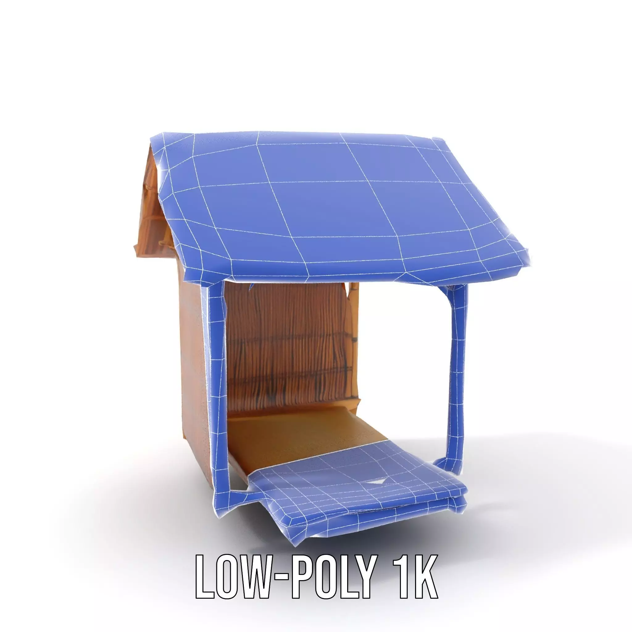Tropical Bamboo Hut model pack Low-poly 3D model_13