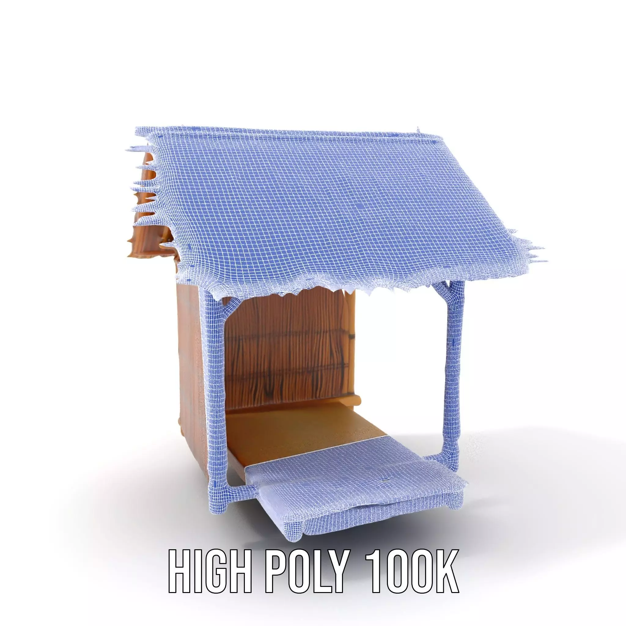 Tropical Bamboo Hut model pack Low-poly 3D model_5