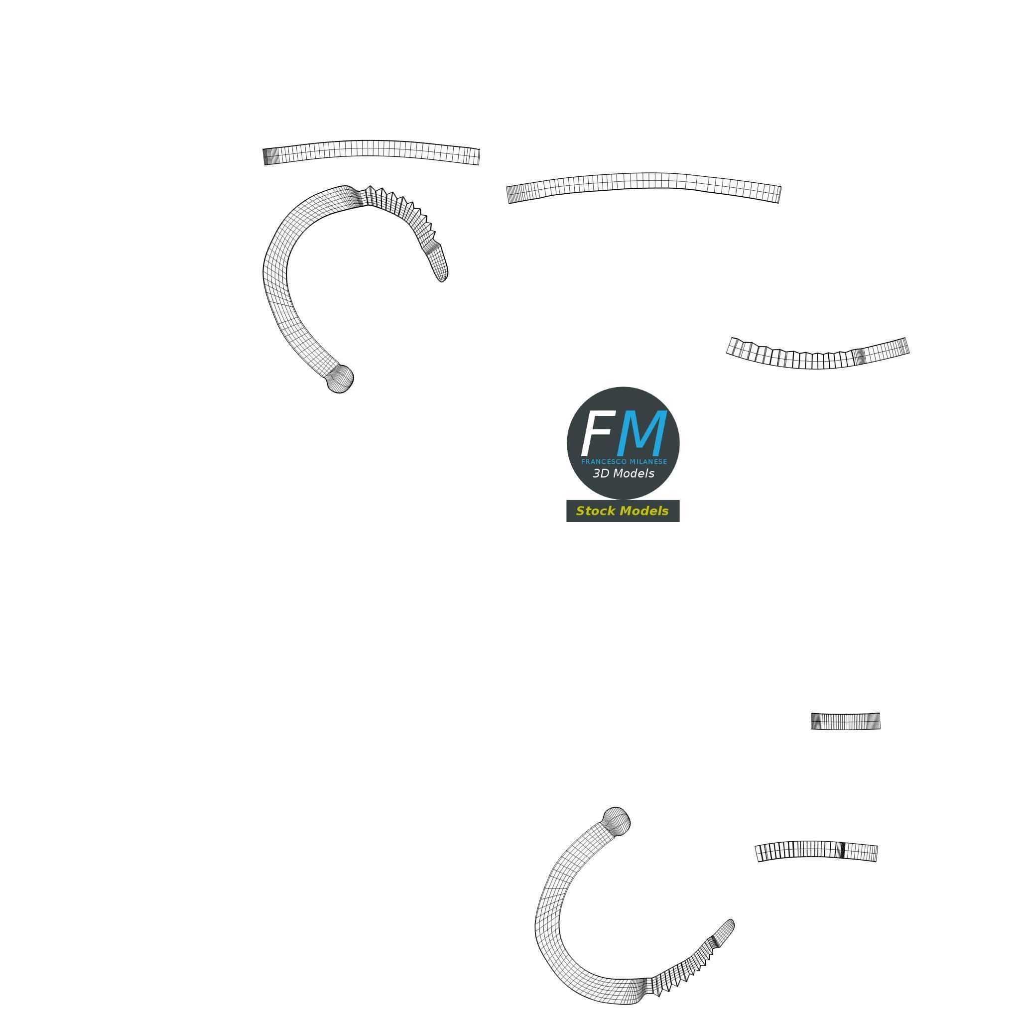 Openable handcuffs 3D model_13