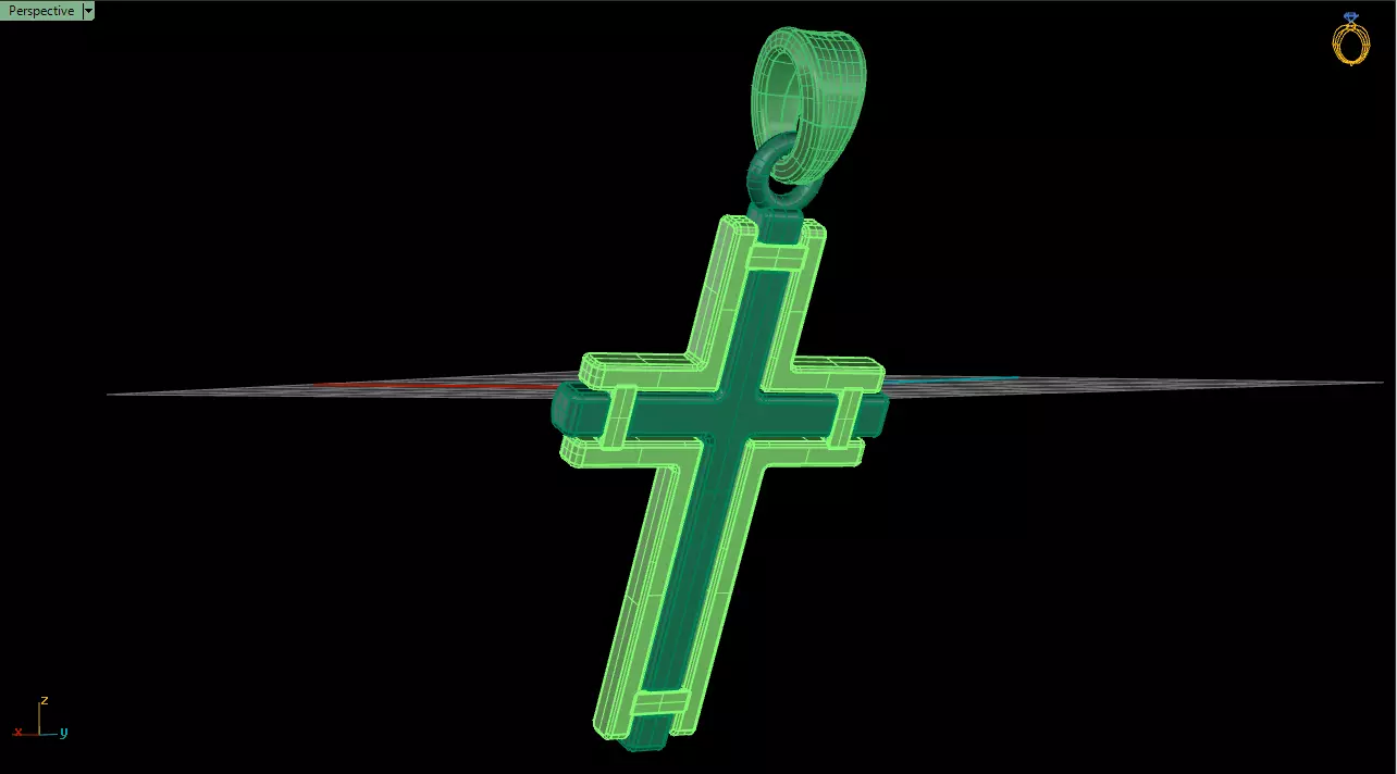 Cross Pendant 3D print model_9
