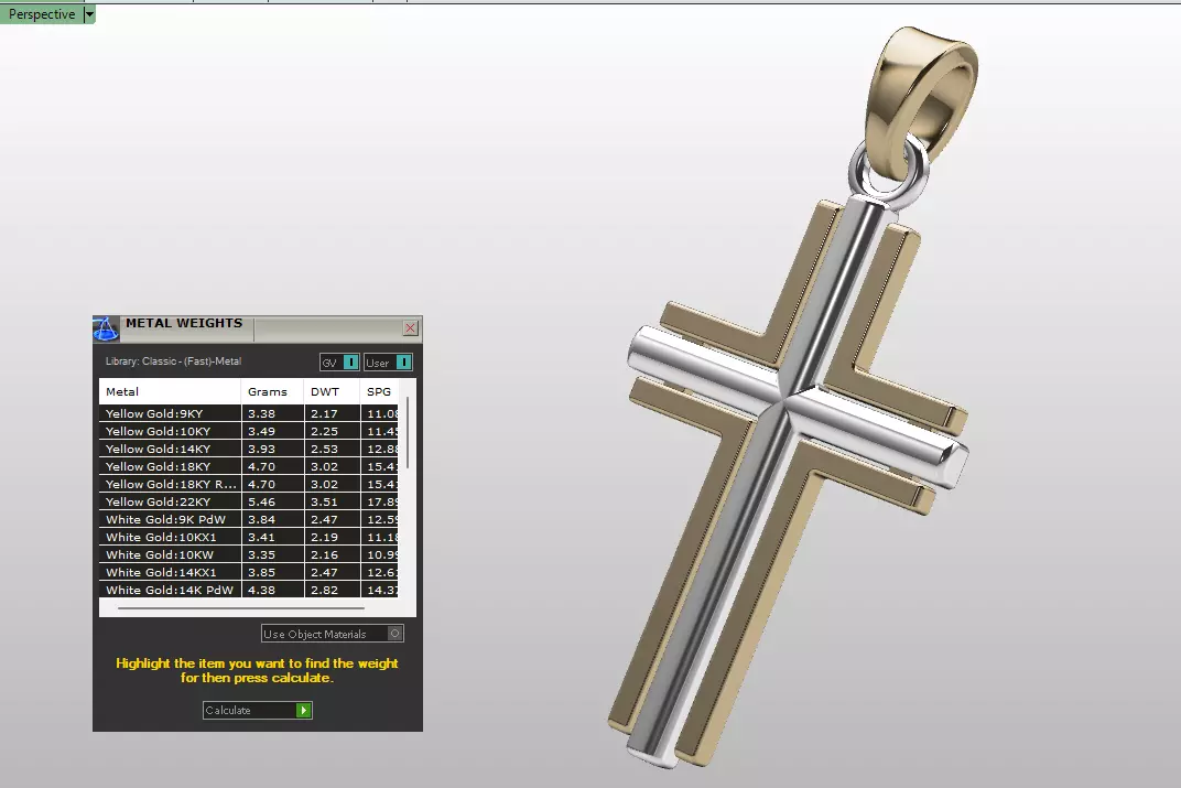 Cross Pendant 3D print model_8