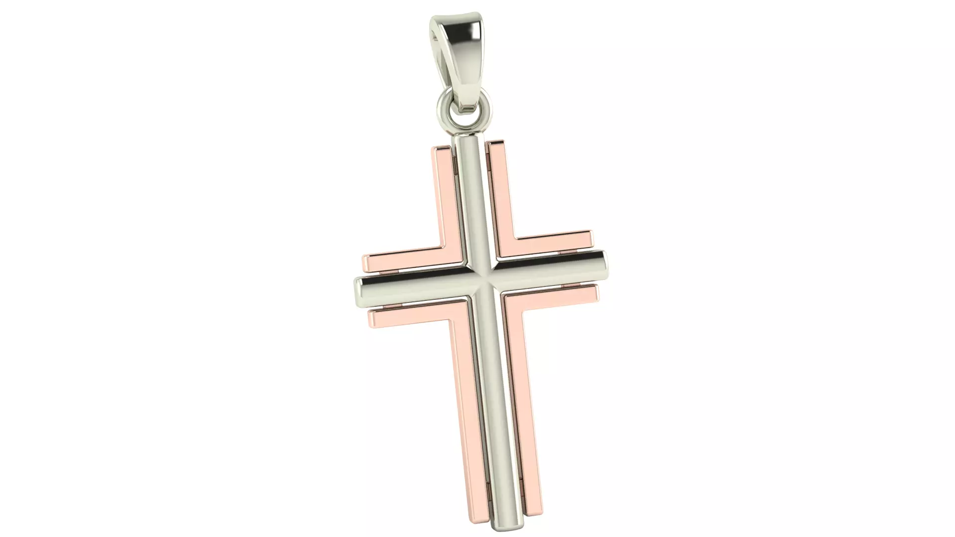 Cross Pendant 3D print model_6