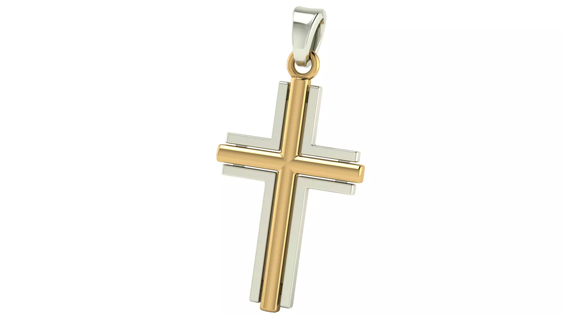 Cross Pendant 3D print model_5