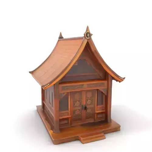Ornate Wooden Pavilion model pack