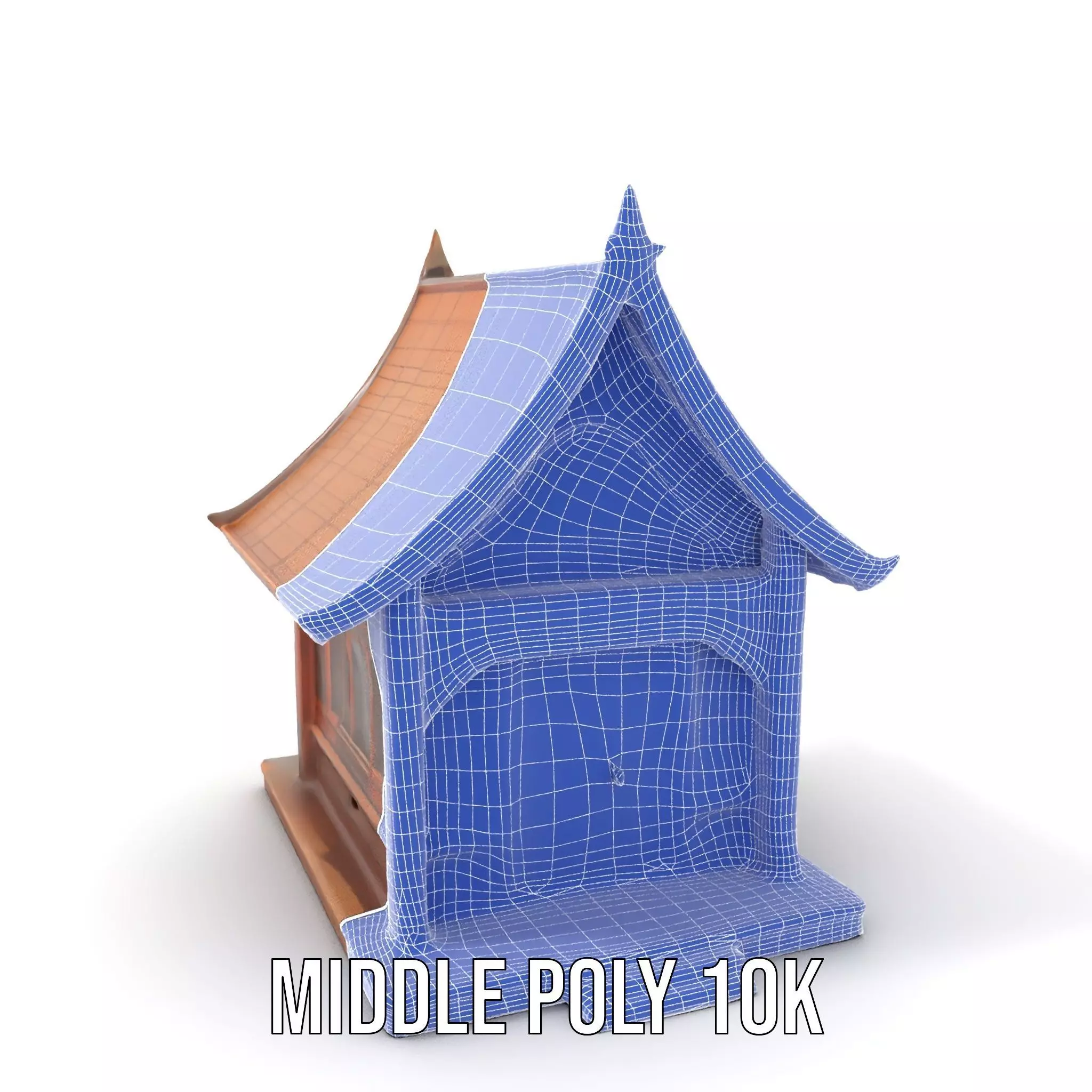 Ornate Wooden Pavilion model pack Low-poly 3D model_6