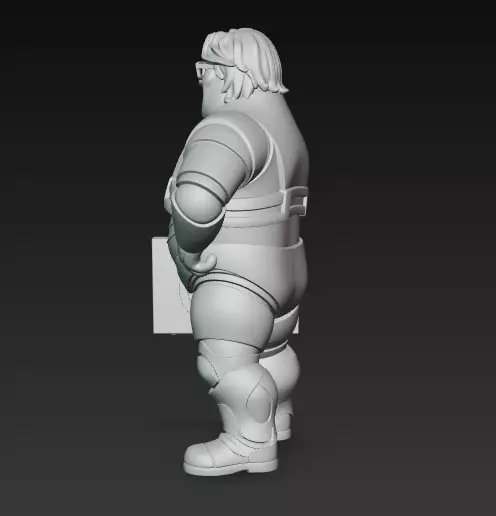 Gabe Newell Meme Half-Life 3D print model_4