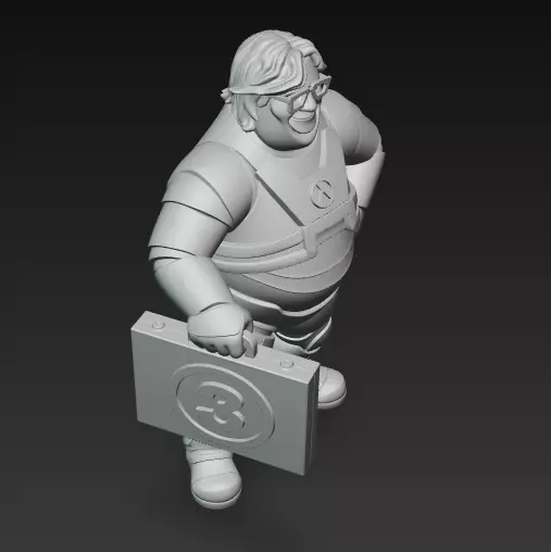 Gabe Newell Meme Half-Life 3D print model_3
