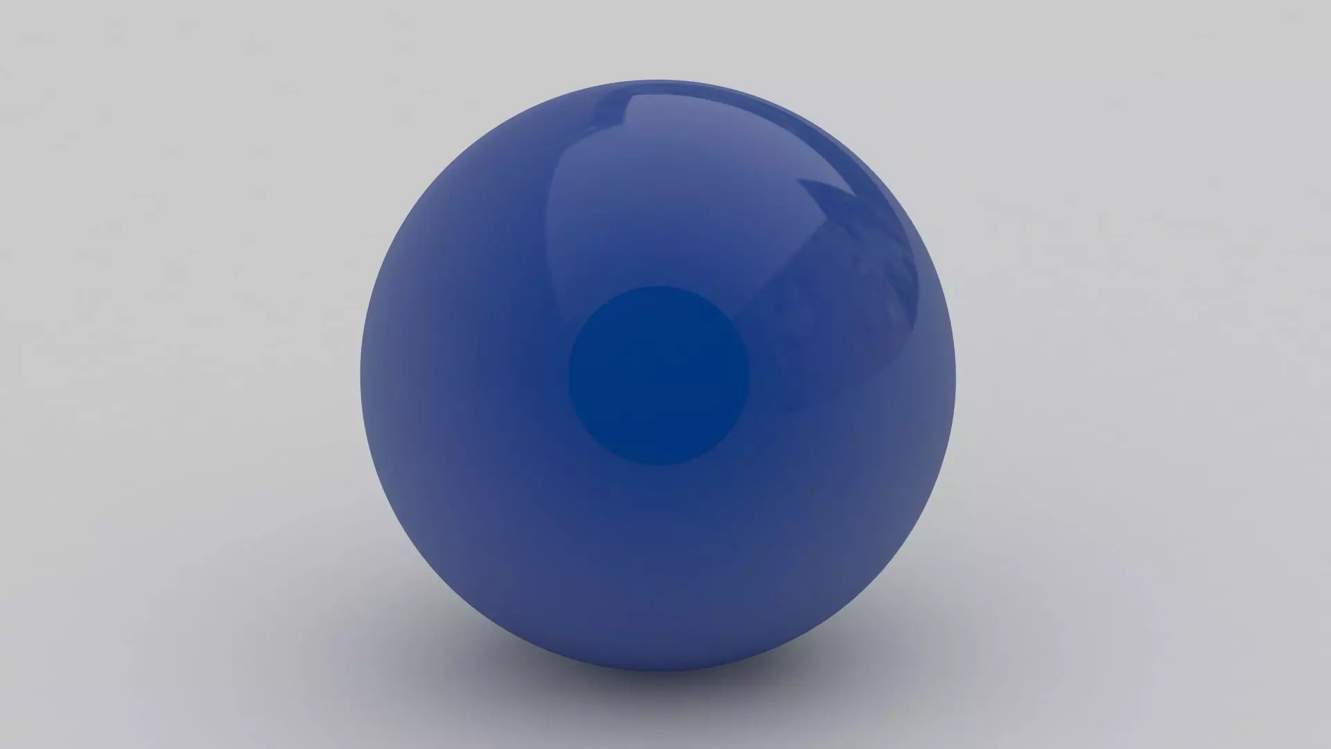 Pool Snooker Ball blue 3D model_5