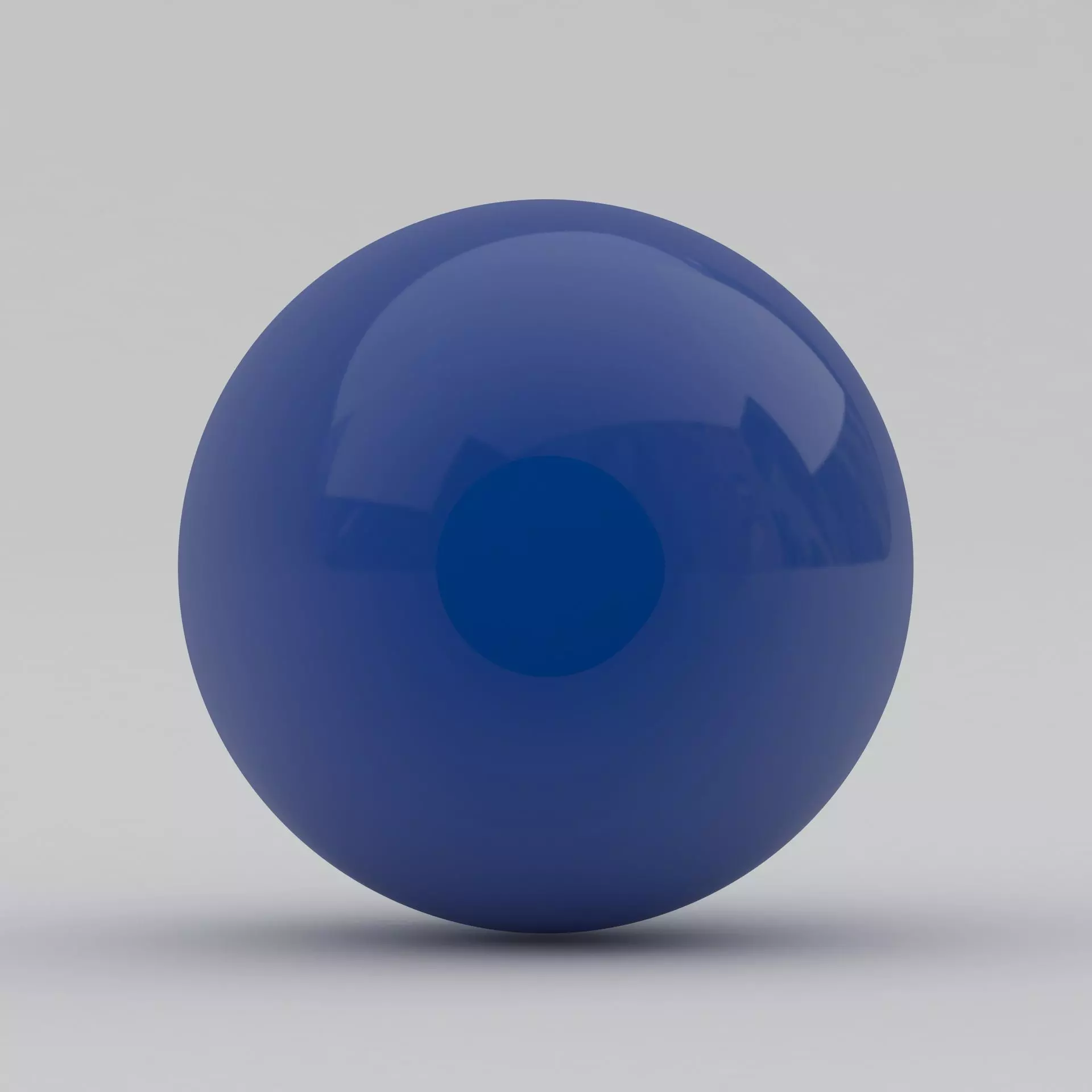 Pool Snooker Ball blue 3D model_0
