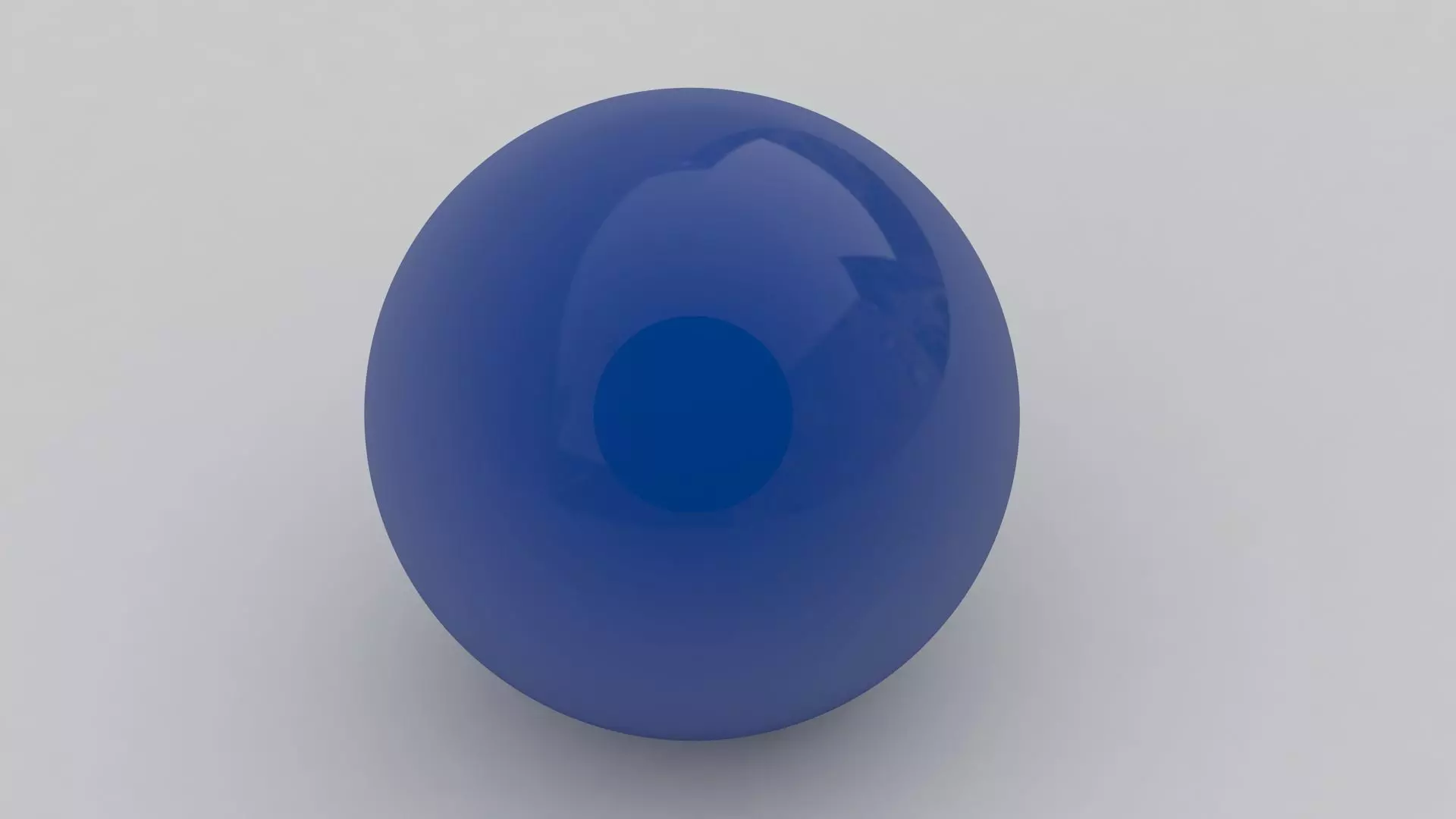 Pool Snooker Ball blue 3D model_2