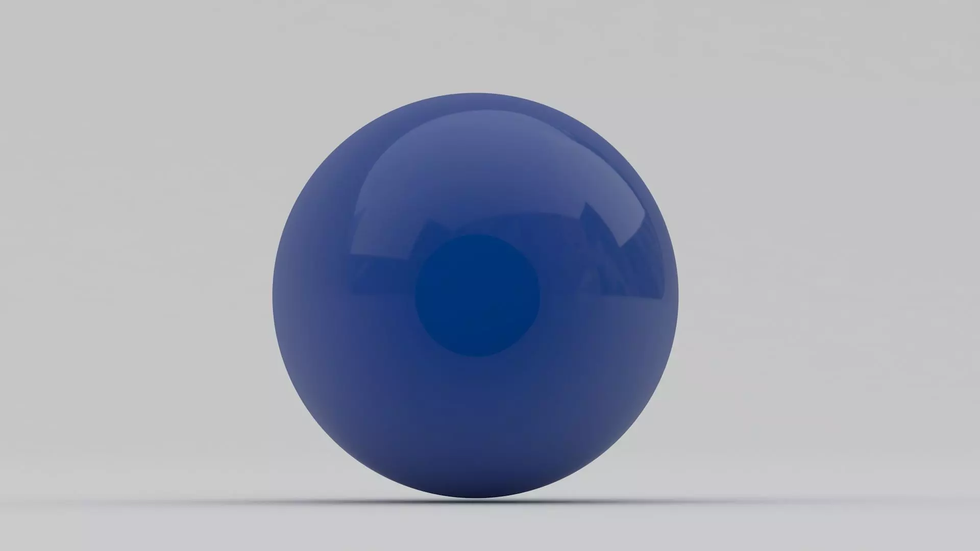 Pool Snooker Ball blue 3D model_1
