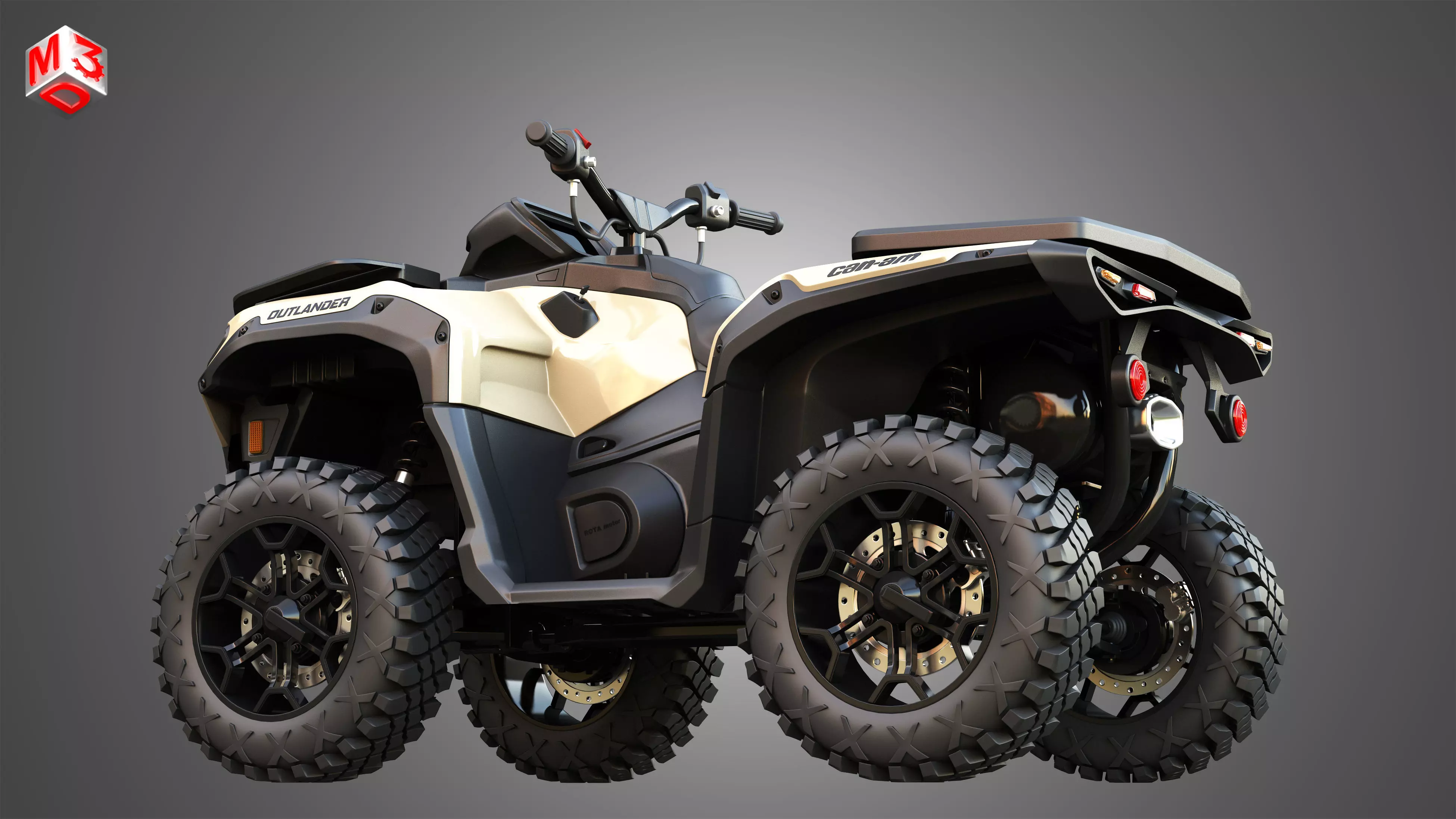 Can-Am Outlander 850-1000R 3D model_9