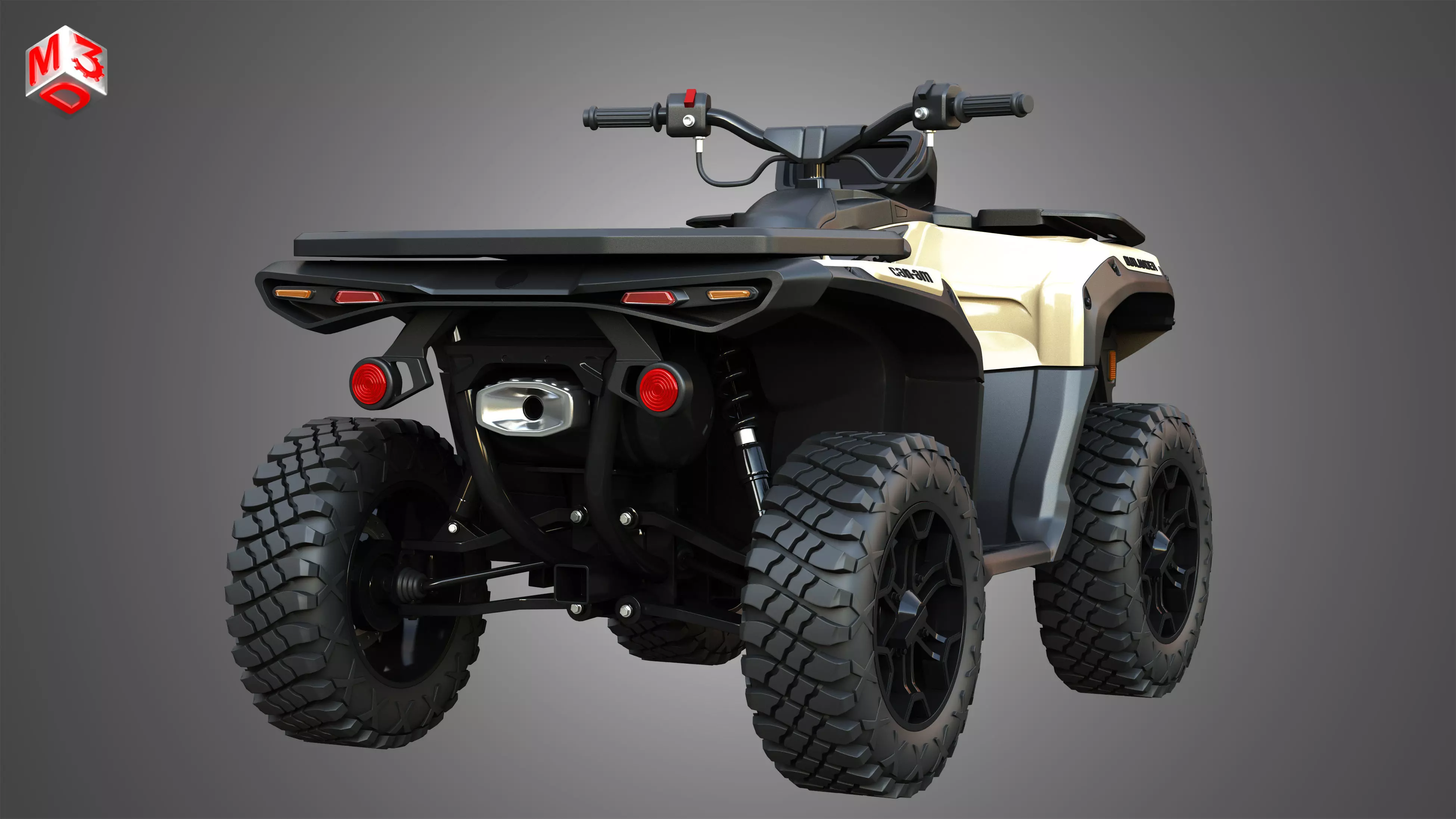 Can-Am Outlander 850-1000R 3D model_11
