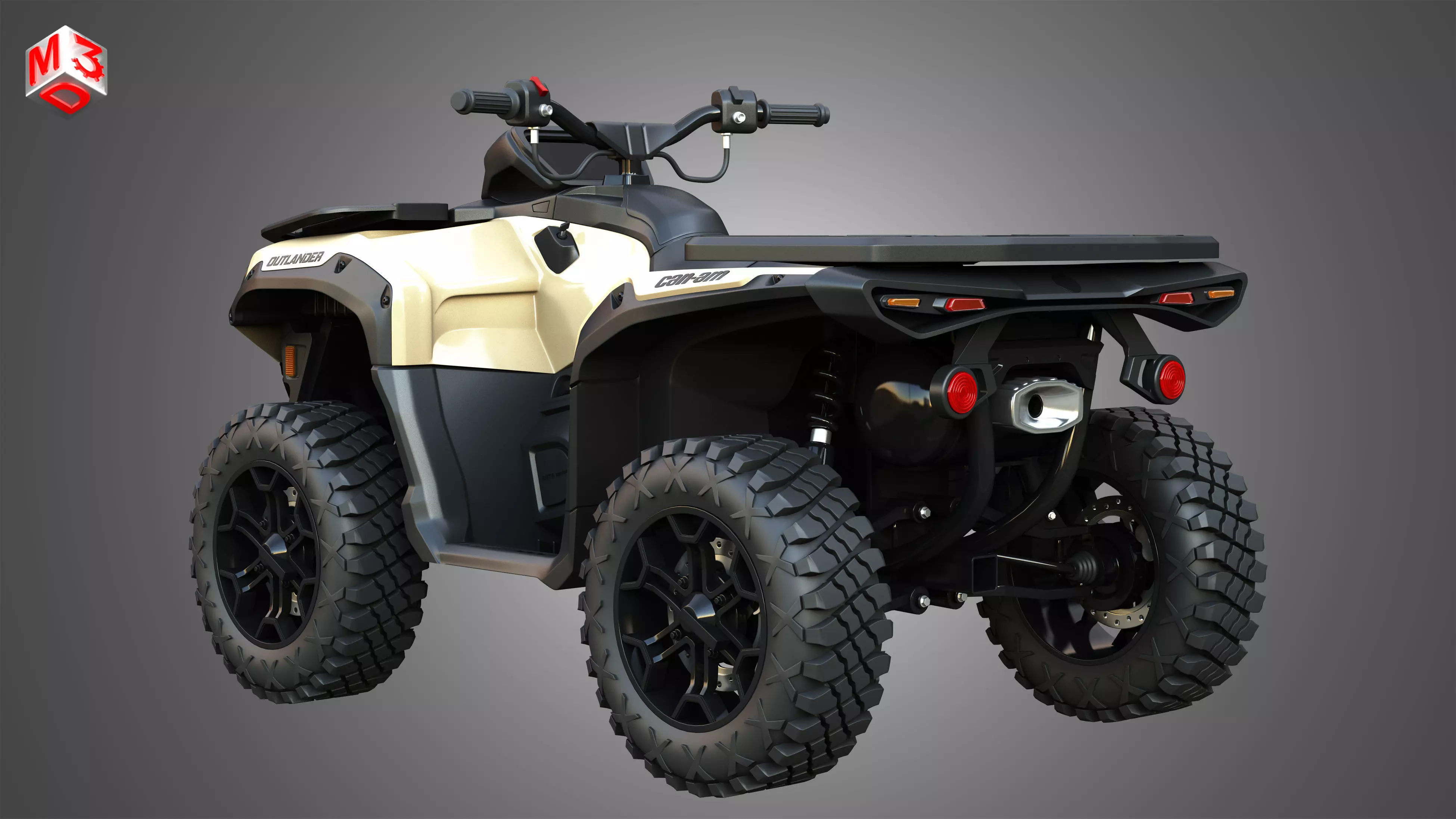 Can-Am Outlander 850-1000R 3D model_3