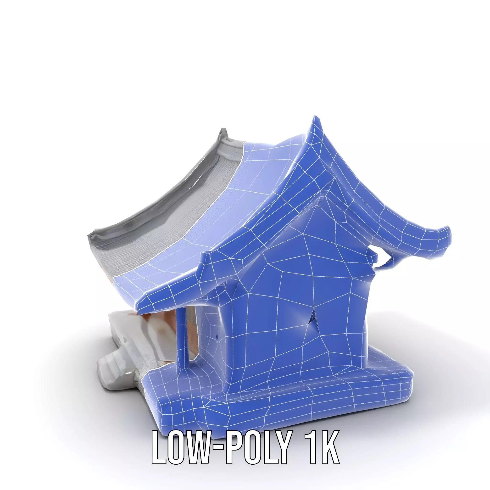 Traditional Pavilion Roof model pack Low-poly 3D model_25