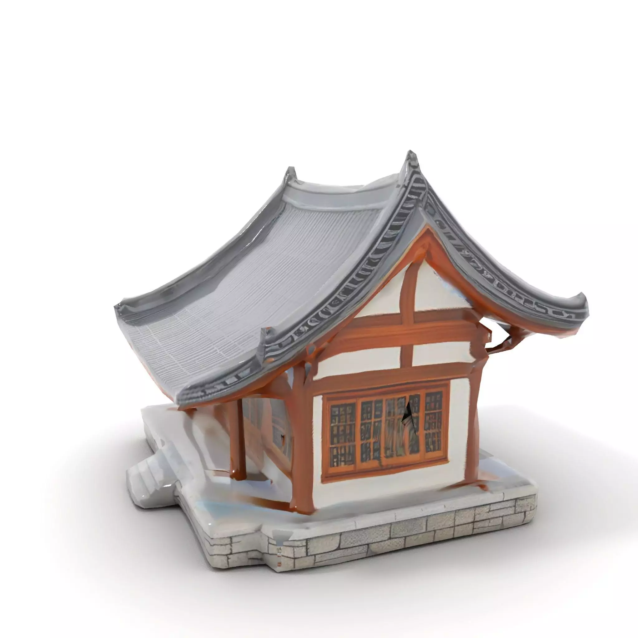 Traditional Pavilion Roof model pack Low-poly 3D model_23