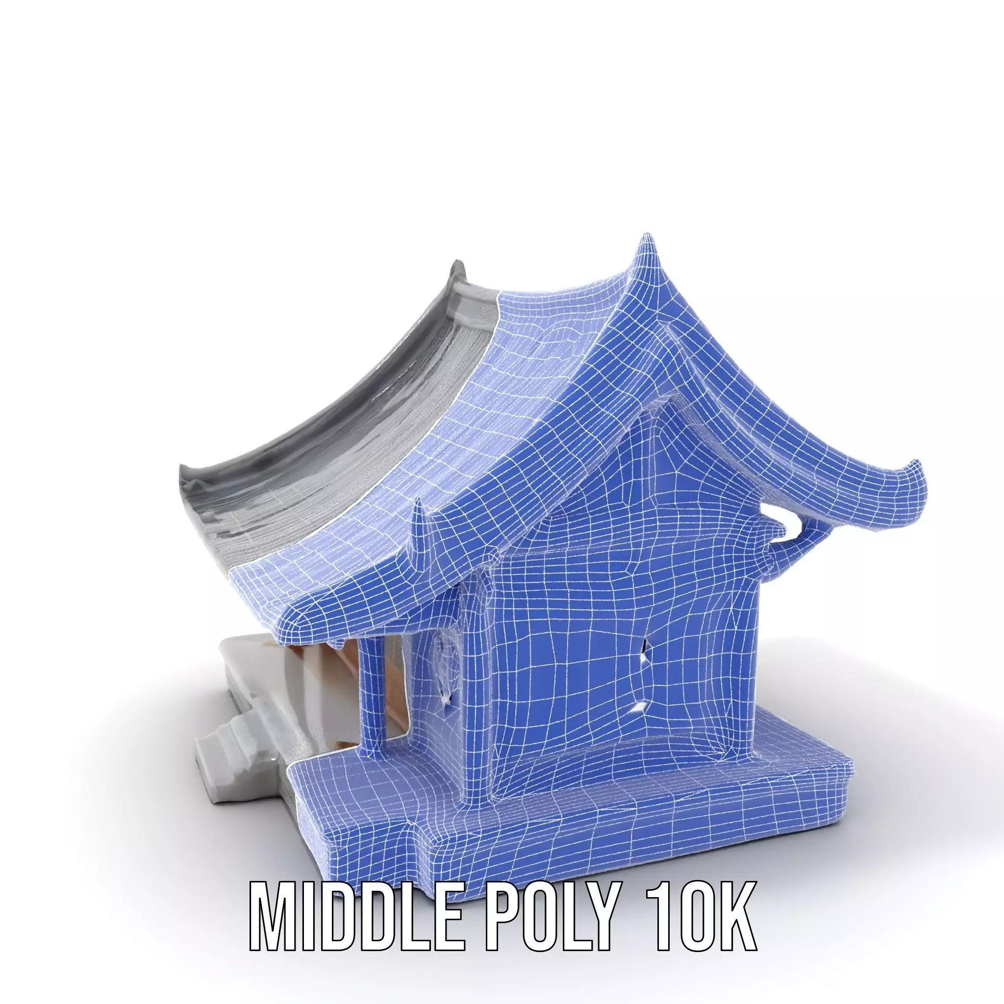 Traditional Pavilion Roof model pack Low-poly 3D model_12