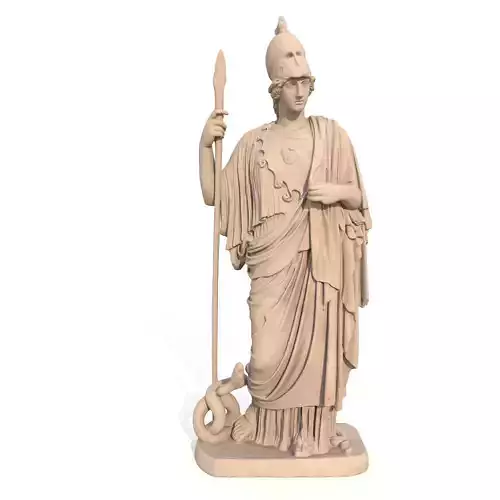 Athena Pallas Classical Greek Sculpture PBR 