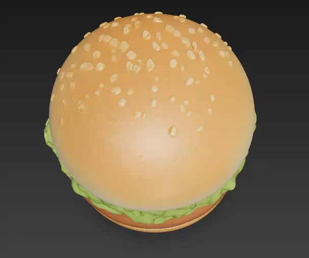 Michi Hamburguesa Meme 3D print model_2