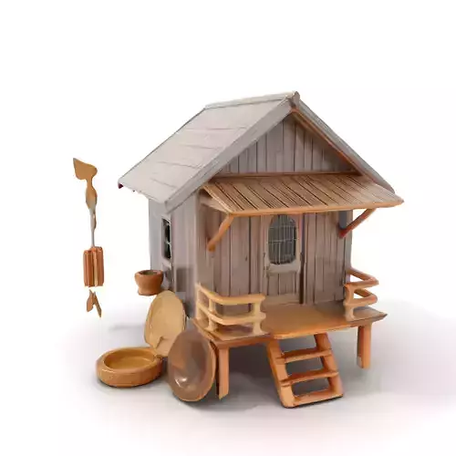 Rustic Thai House model pack