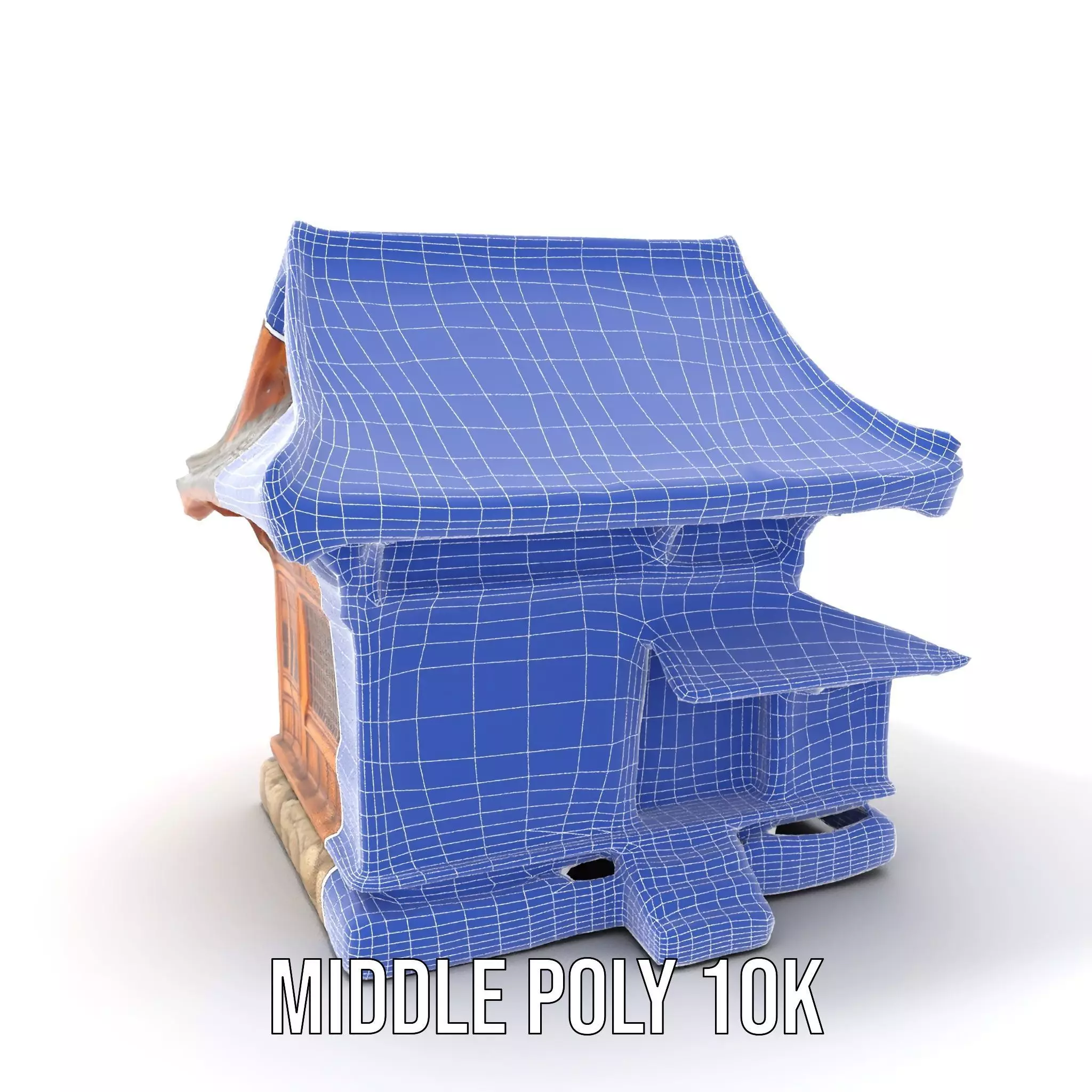 Wooden Pagoda Architecture model pack Low-poly 3D model_16