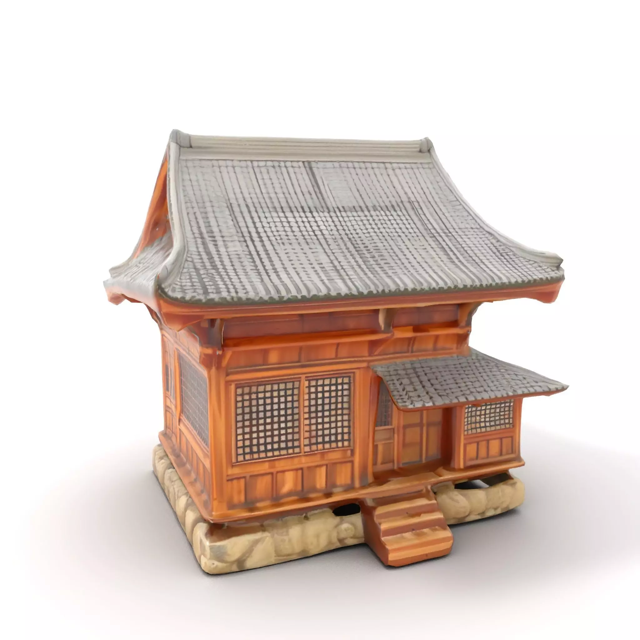 Wooden Pagoda Architecture model pack Low-poly 3D model_6