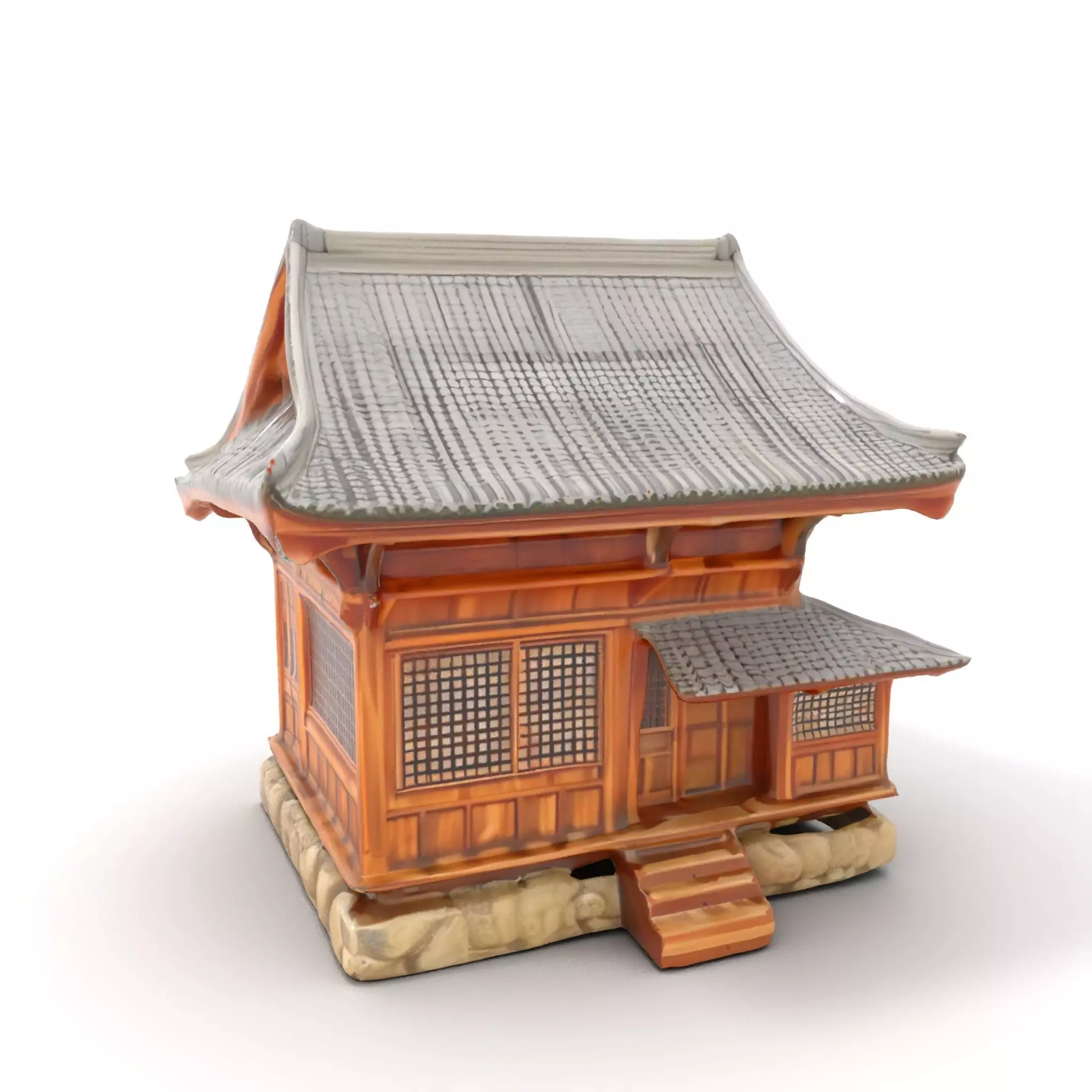 Wooden Pagoda Architecture model pack Low-poly 3D model_0