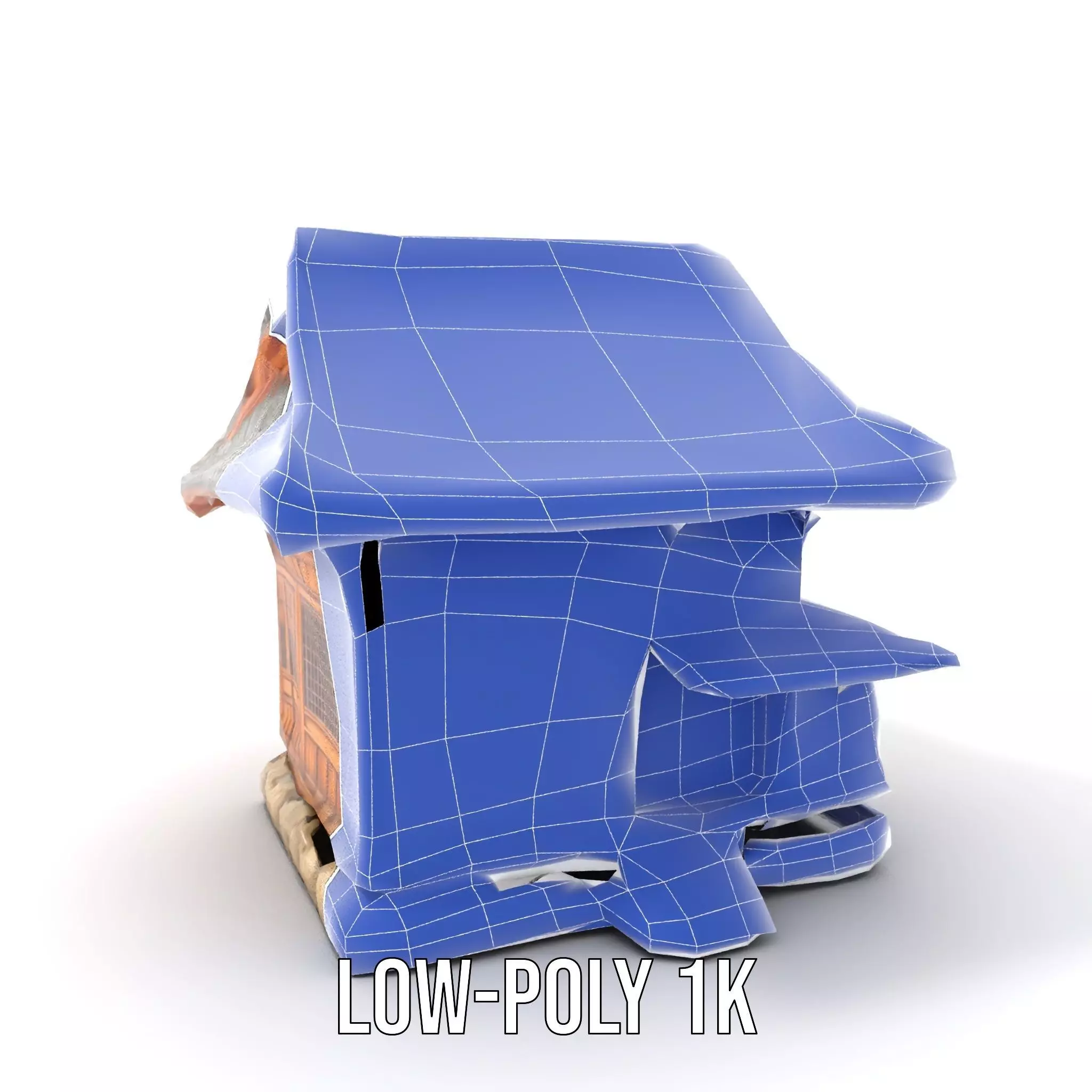 Wooden Pagoda Architecture model pack Low-poly 3D model_15