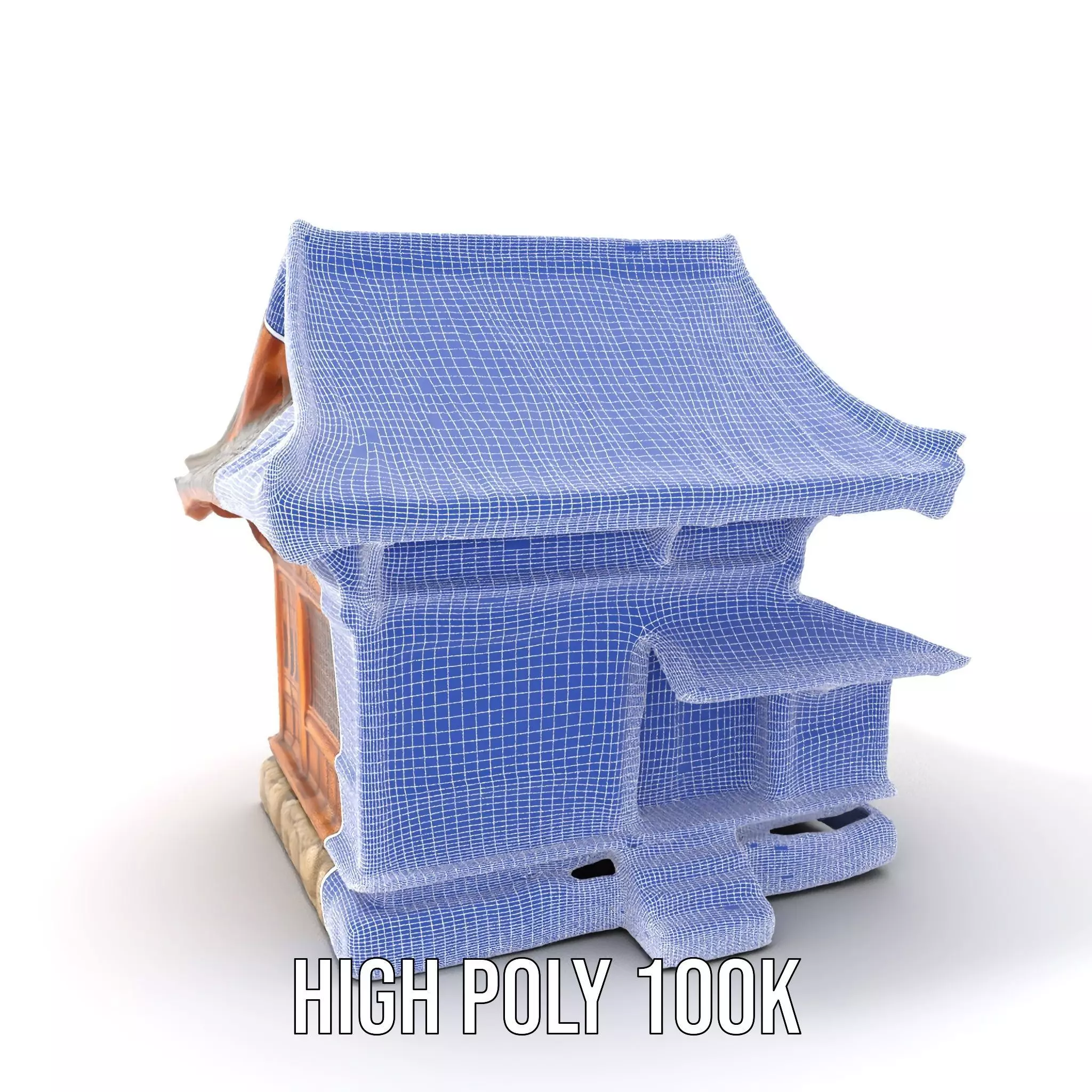 Wooden Pagoda Architecture model pack Low-poly 3D model_5