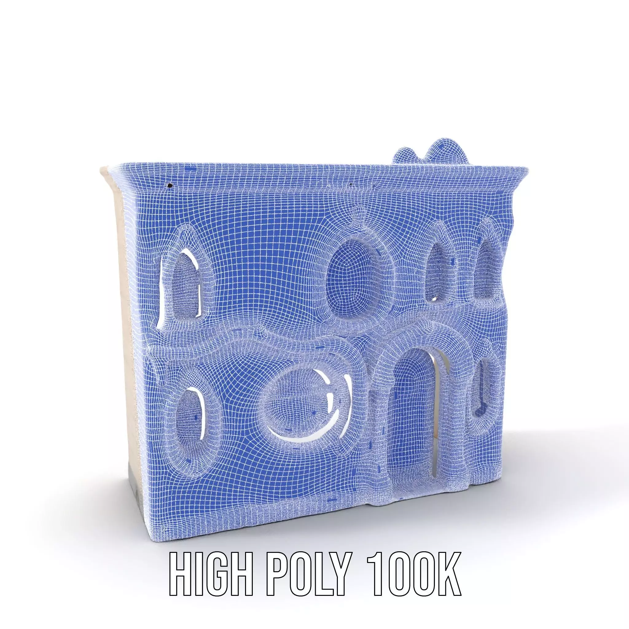 Art Nouveau Facade model pack Low-poly 3D model_5