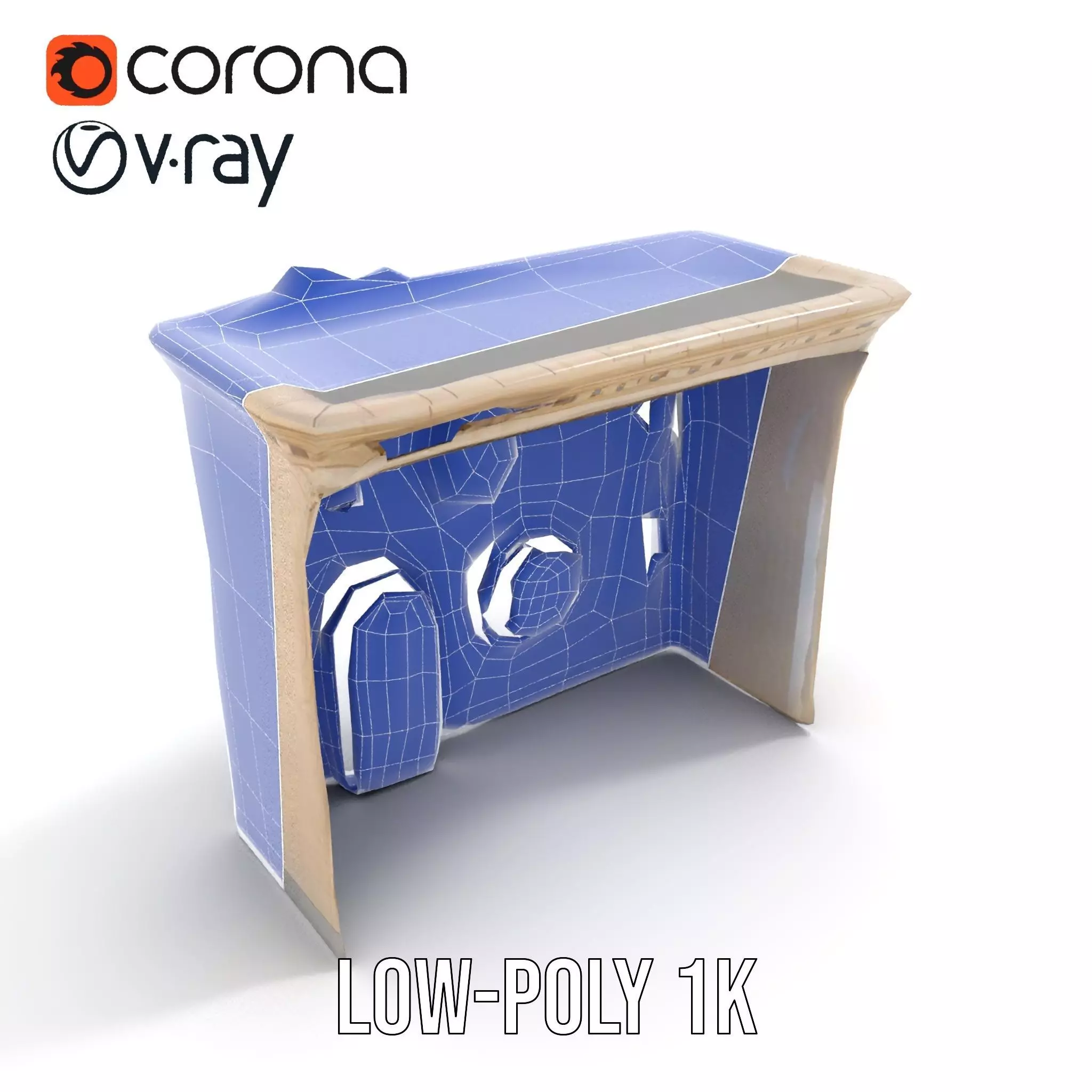 Art Nouveau Facade model pack Low-poly 3D model_21