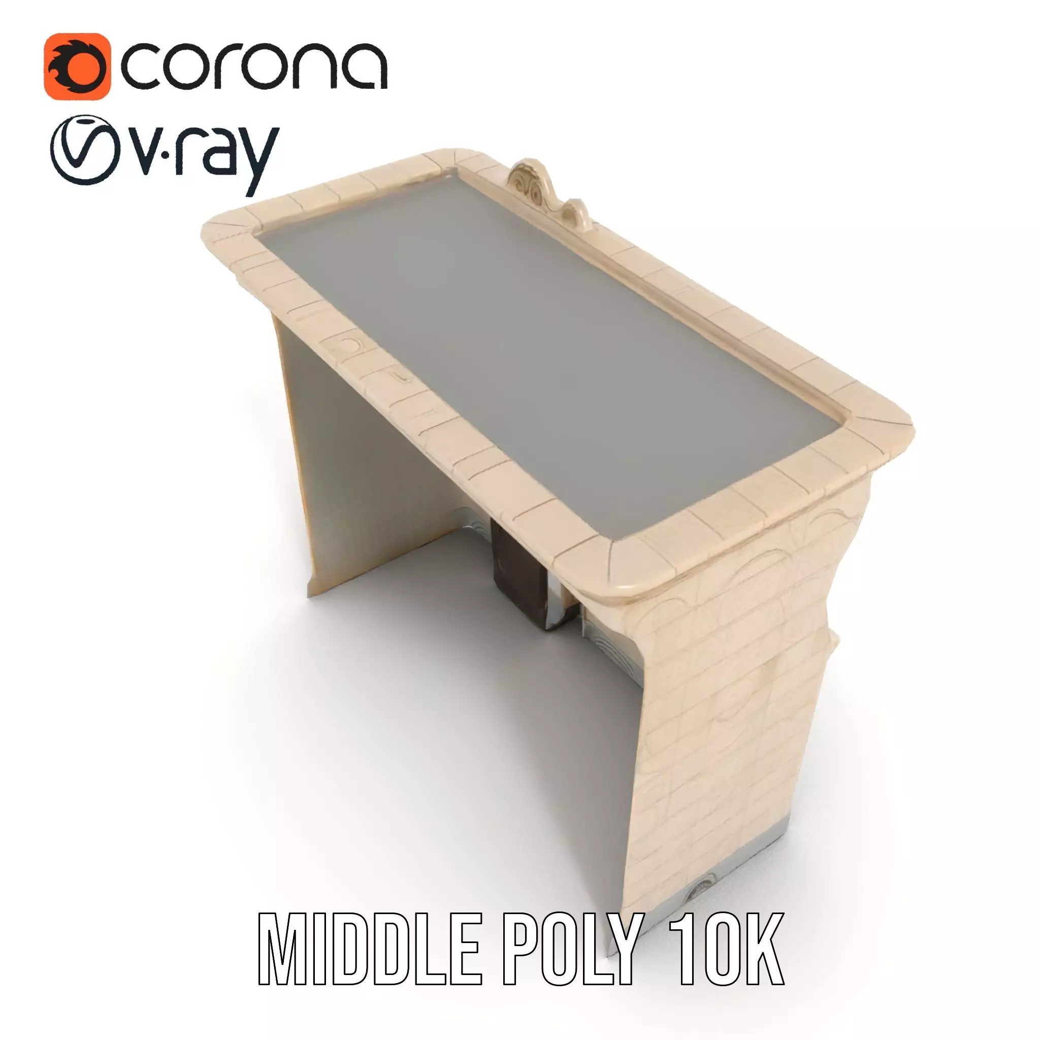 Art Nouveau Facade model pack Low-poly 3D model_6