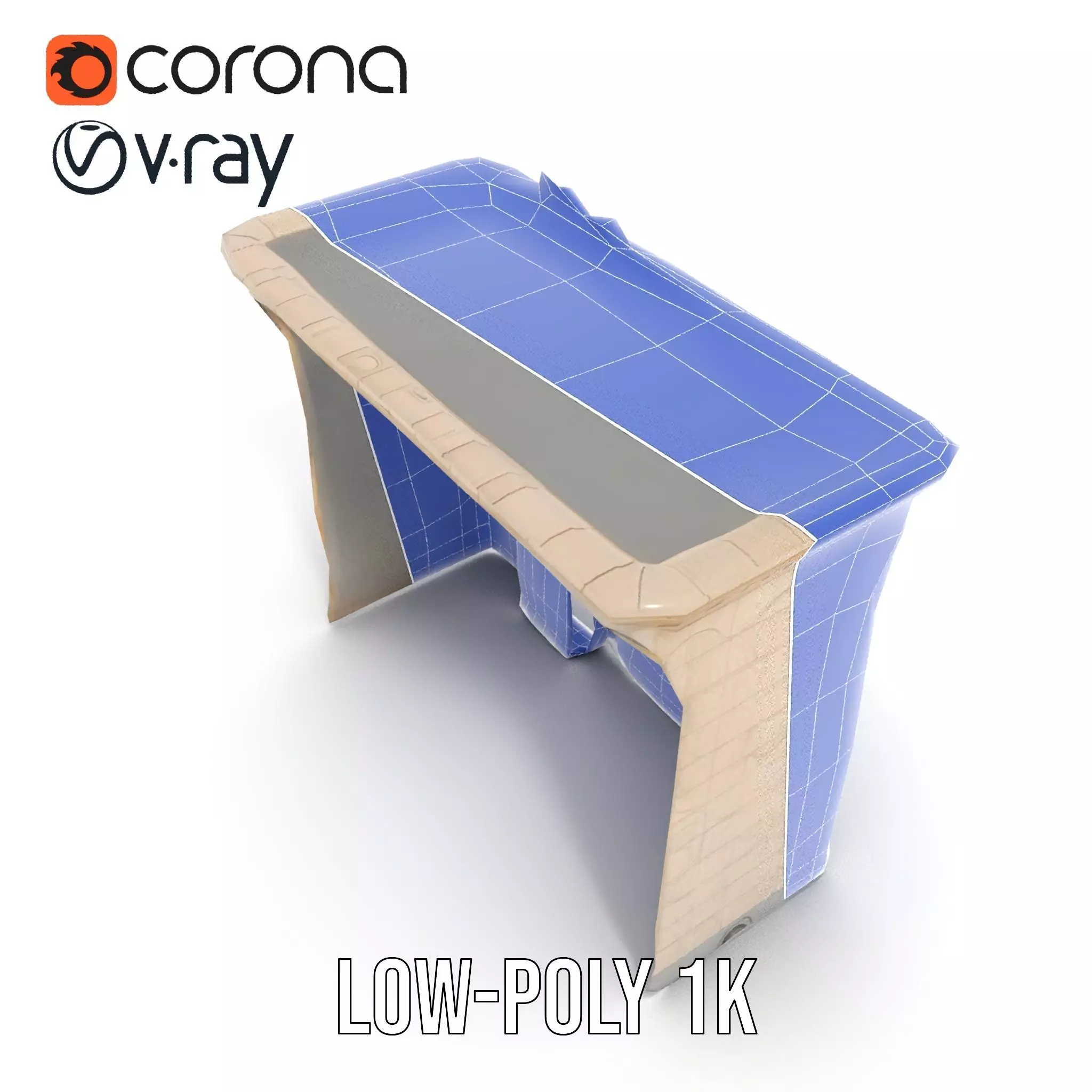 Art Nouveau Facade model pack Low-poly 3D model_29