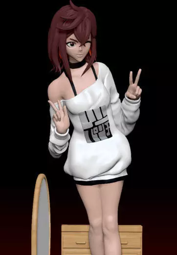 Momo Ayese Winky Fan art 3D print model_5