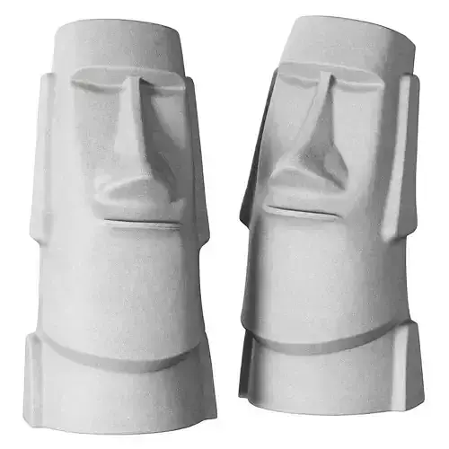 Moai garden sculpture