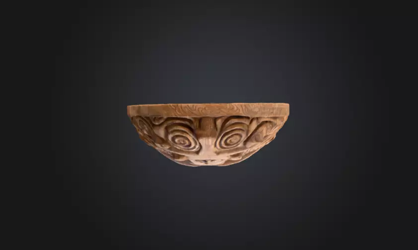 Ancient Tribal Mask Low-poly 3D model_12
