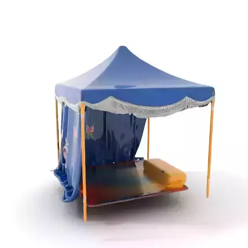 Floral Blue Canopy model pack