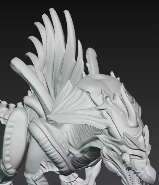 Espinosaurio Xenomorfo 3D print model_4