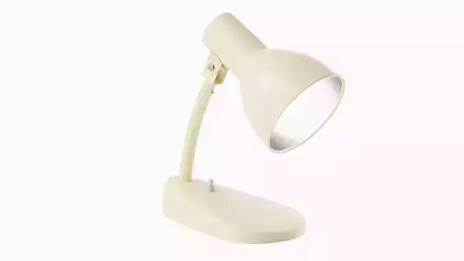 Kandem Bedside Lamp Beige - PBR metal desk lamp 3D model