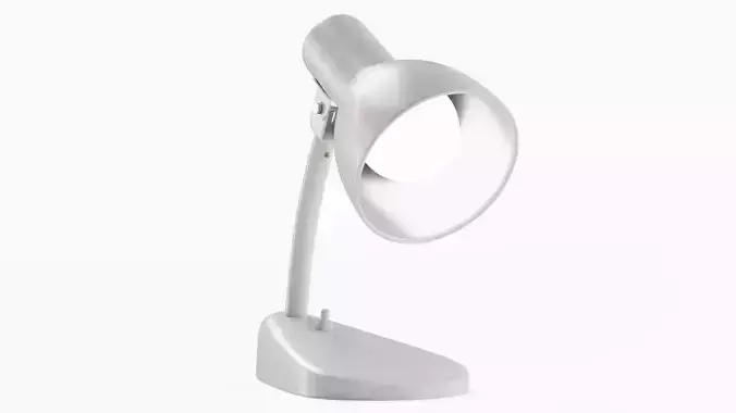 Kandem Bedside Lamp White - PBR metal desk lamp 3D model