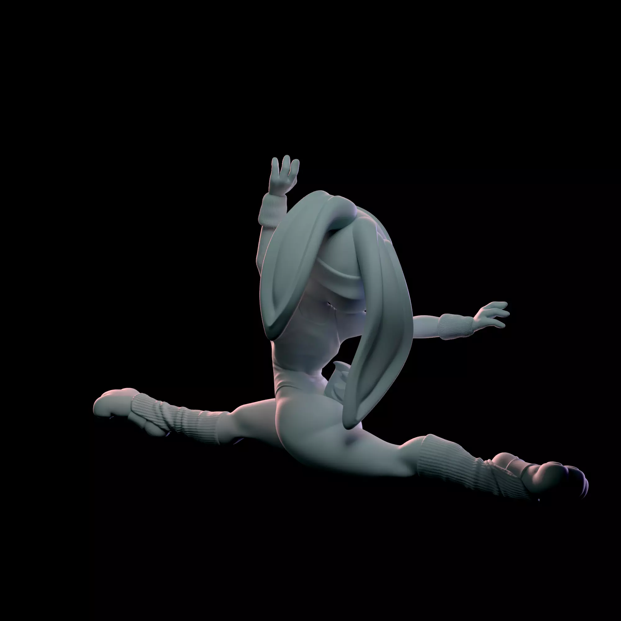 Judy Hopps 80s Fitness Collection With NSFW Variant 3D print model_13