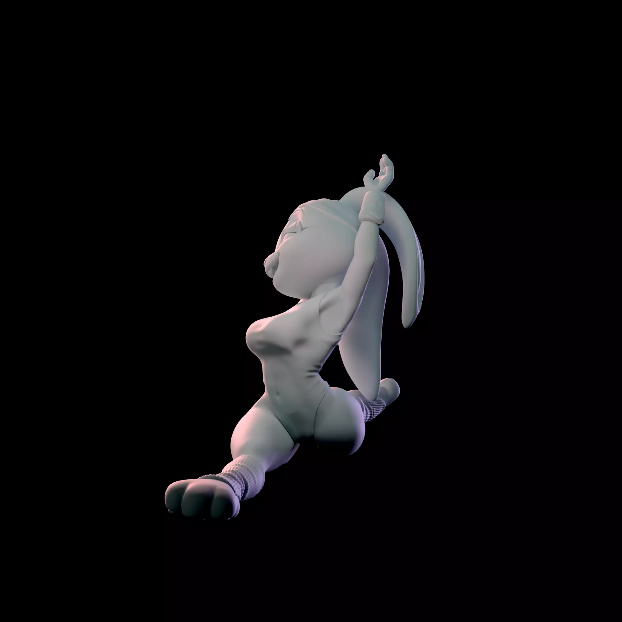 Judy Hopps 80s Fitness Collection With NSFW Variant 3D print model_12