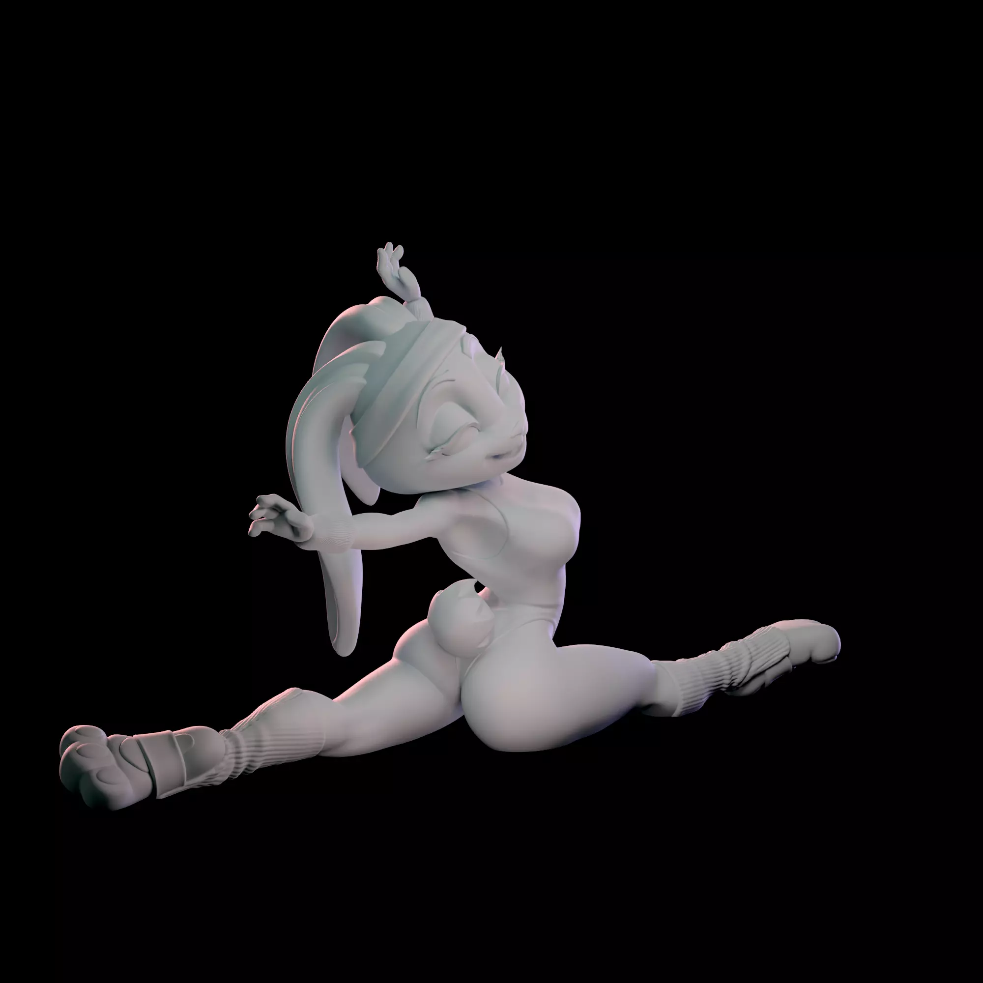 Judy Hopps 80s Fitness Collection With NSFW Variant 3D print model_8