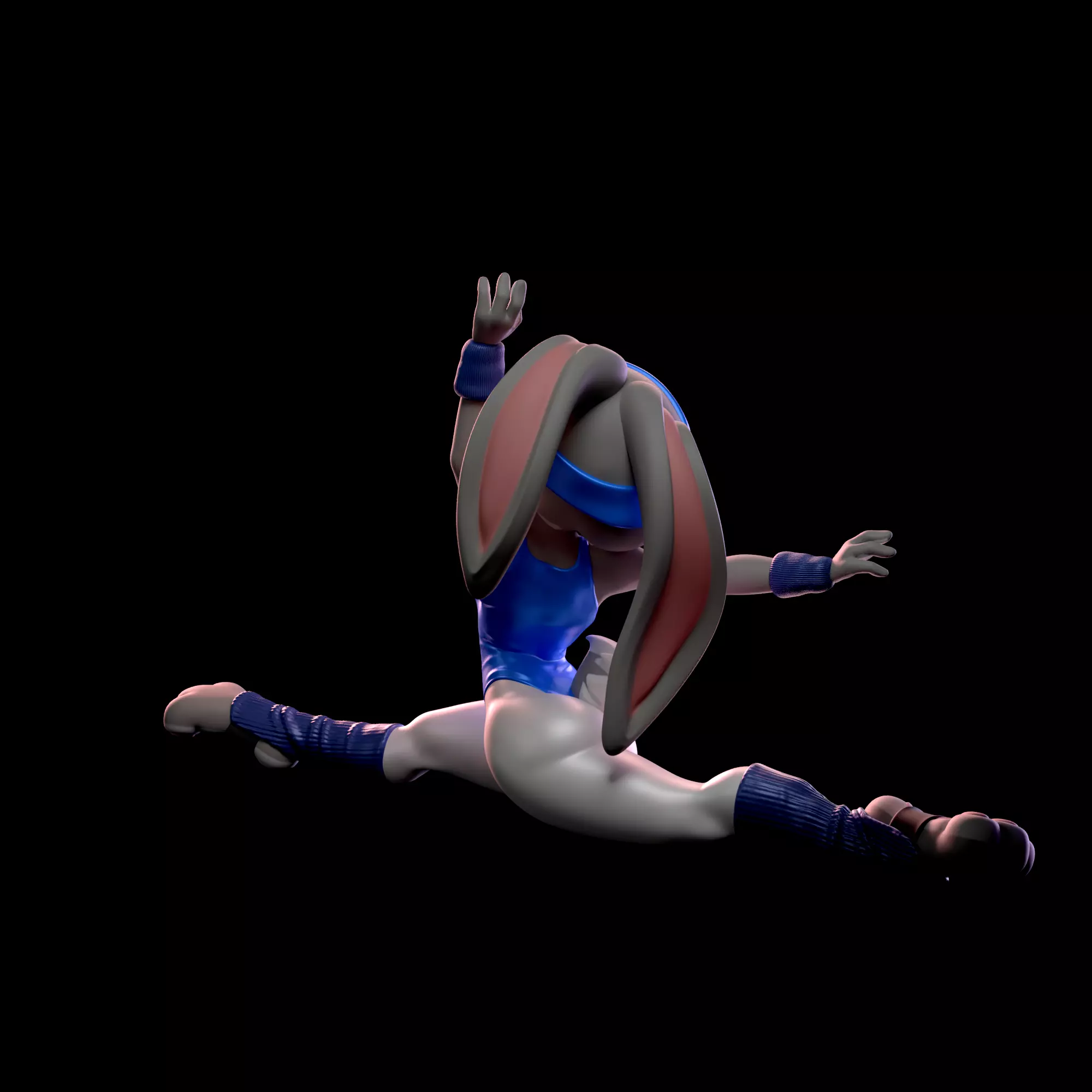 Judy Hopps 80s Fitness Collection With NSFW Variant 3D print model_5